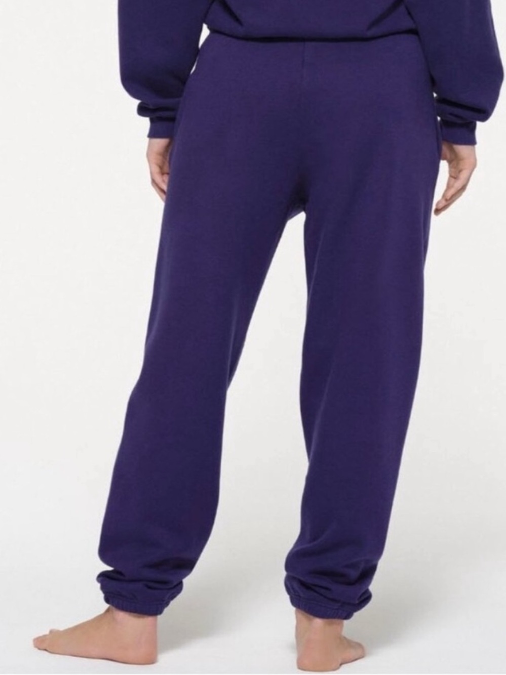 SKIMS Cotton Fleece Jogger Concord Women’s Size Large - Picture 2 of 11